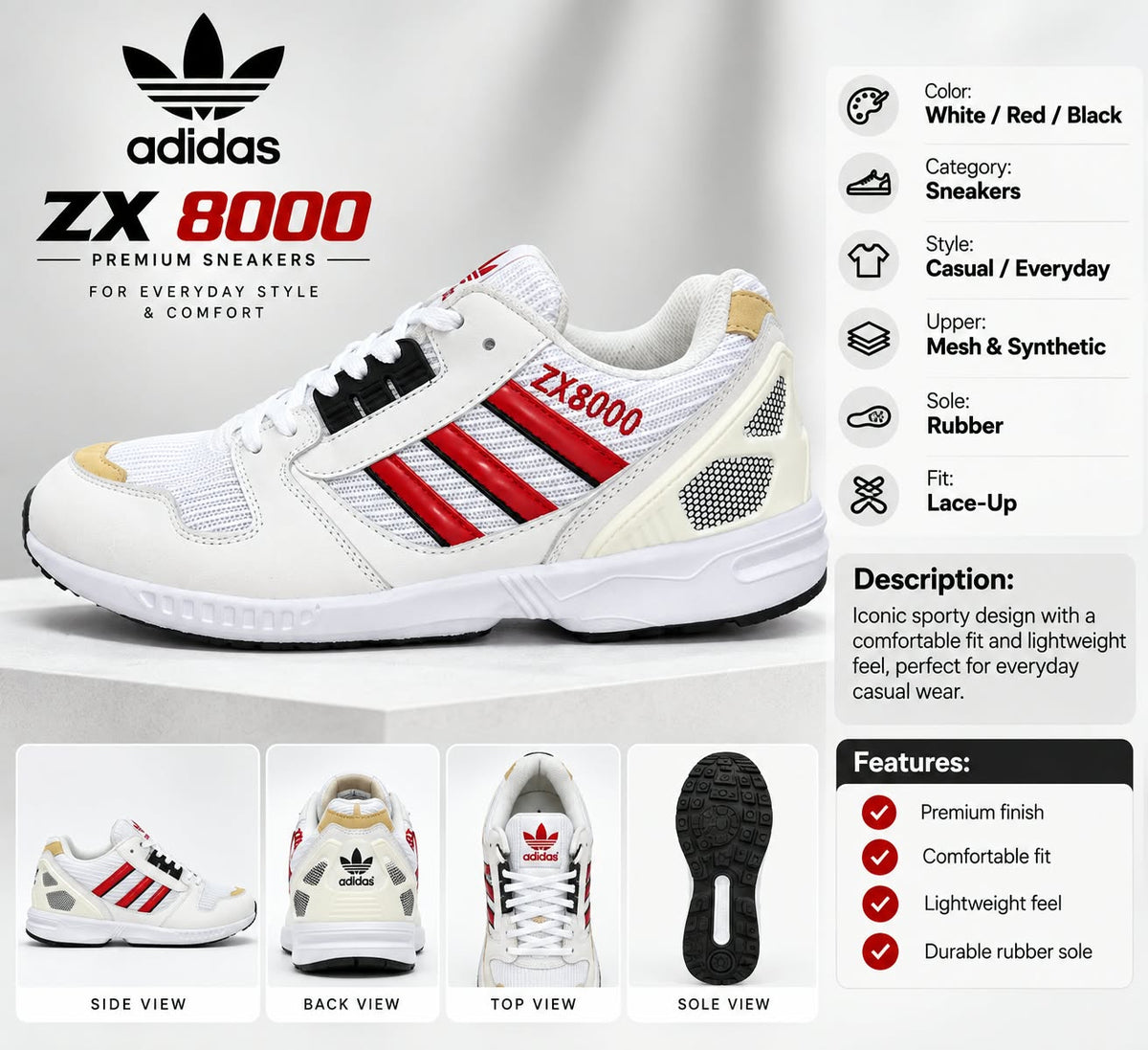 ADIDAS ZX 8000